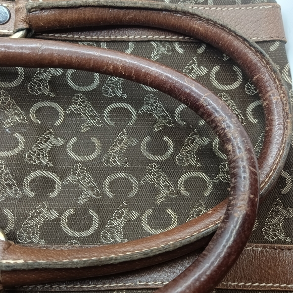 Vintage Brown Monogram Handbag - Picture 6 of 9